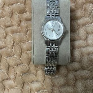 Bulova Silver Watch with Date Display
